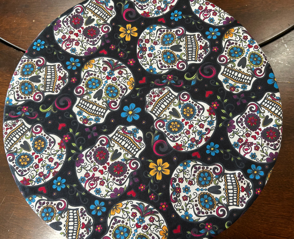 Bowl cover - Sugar skulls